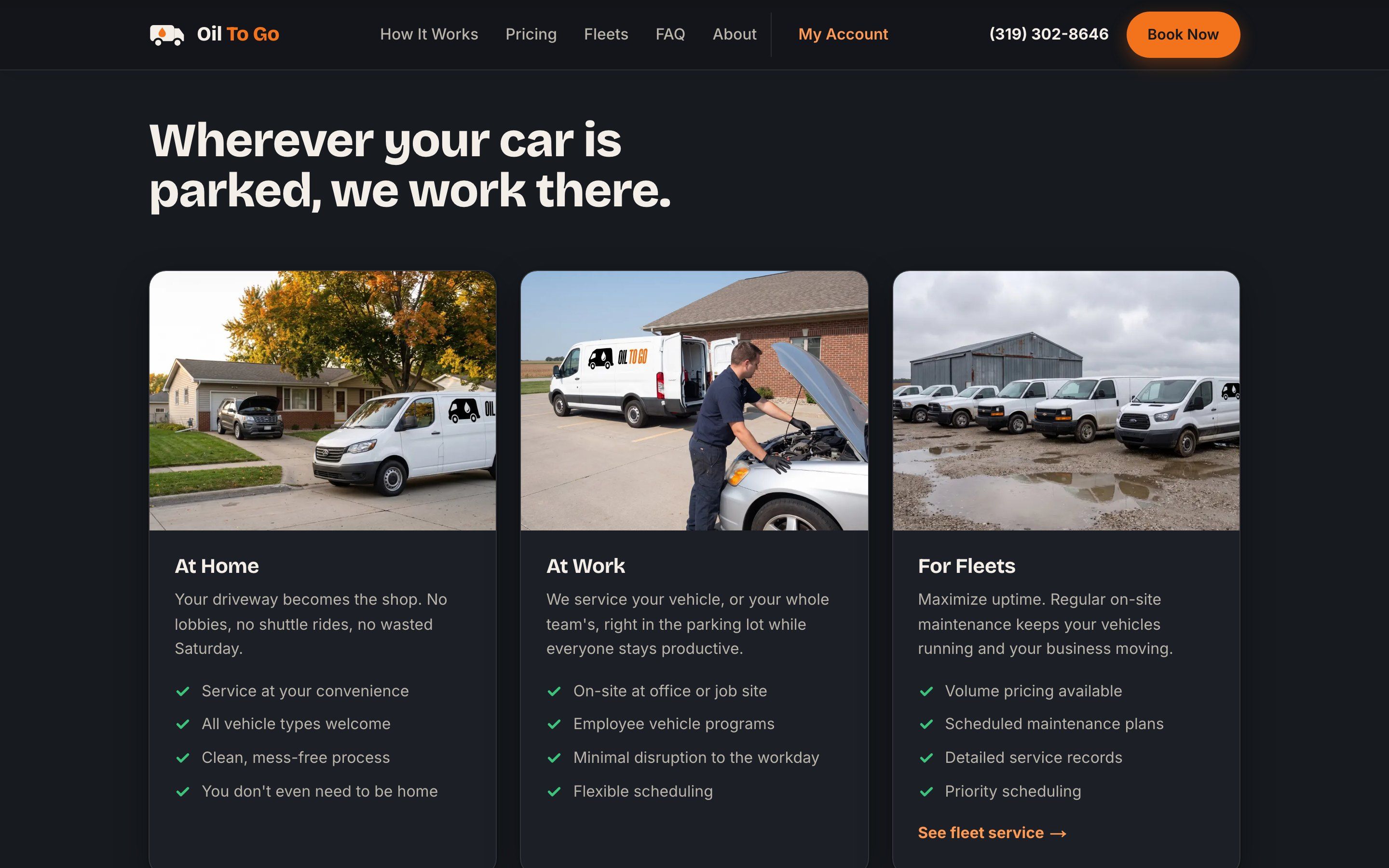 Dark mode, designed as its own palette rather than an inversion